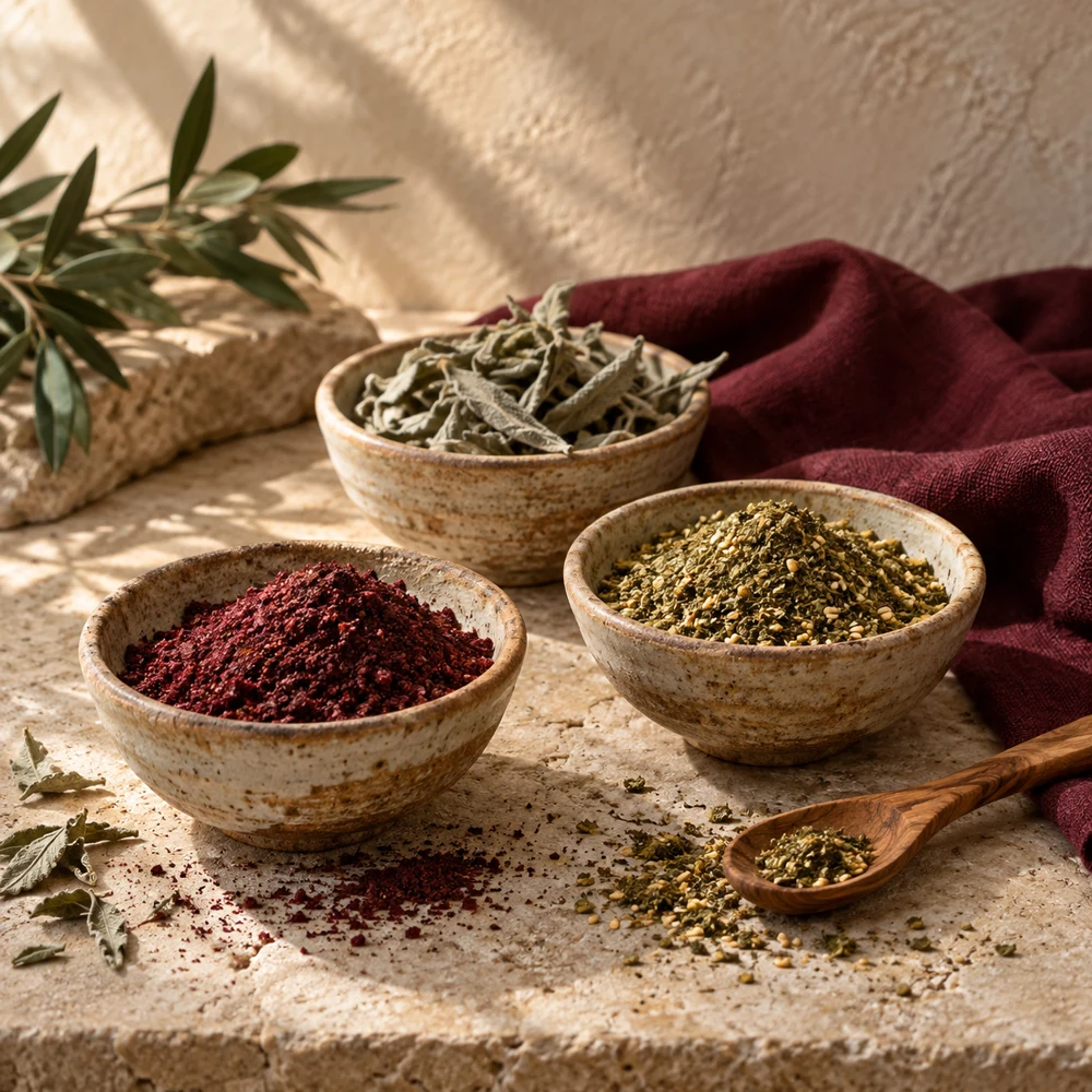 Illustrative herbs and spices collection photography